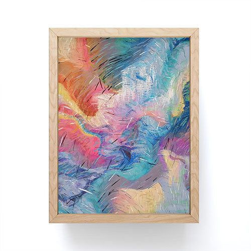 83 Oranges Soul Driven Abstraction Framed Mini Art Print