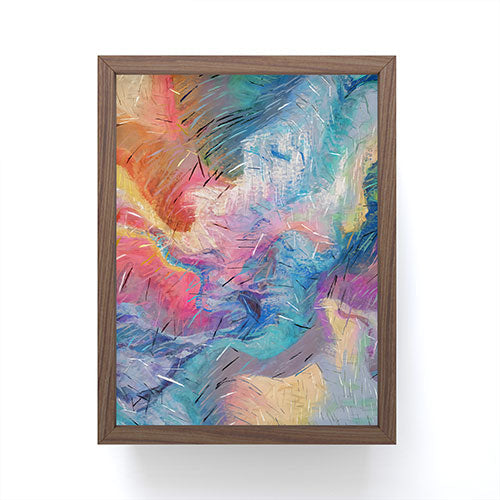 83 Oranges Soul Driven Abstraction Framed Mini Art Print