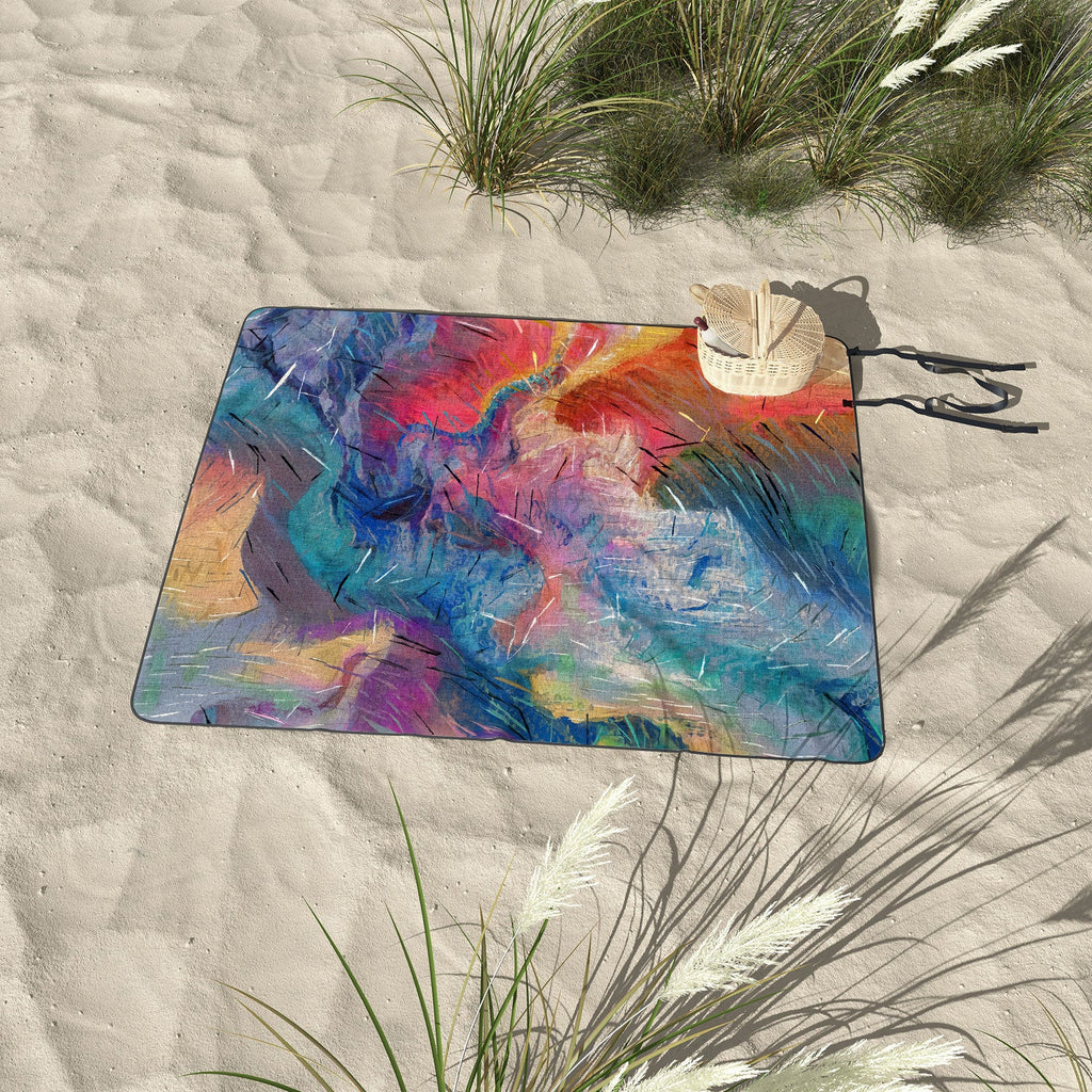 83 Oranges Soul Driven Abstraction Picnic Blanket