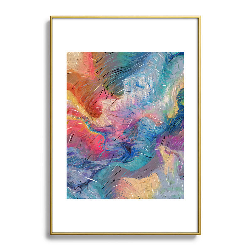 83 Oranges Soul Driven Abstraction Metal Framed Art Print