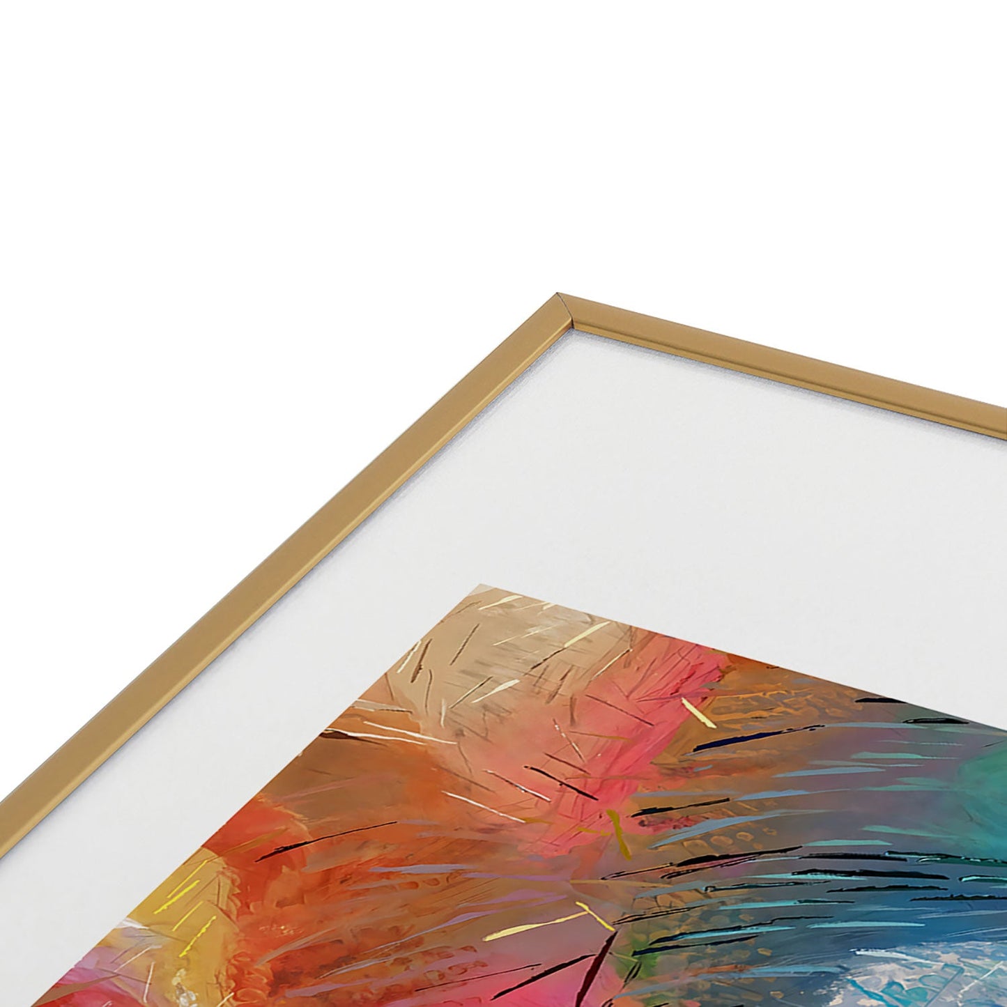 83 Oranges Soul Driven Abstraction Metal Framed Art Print