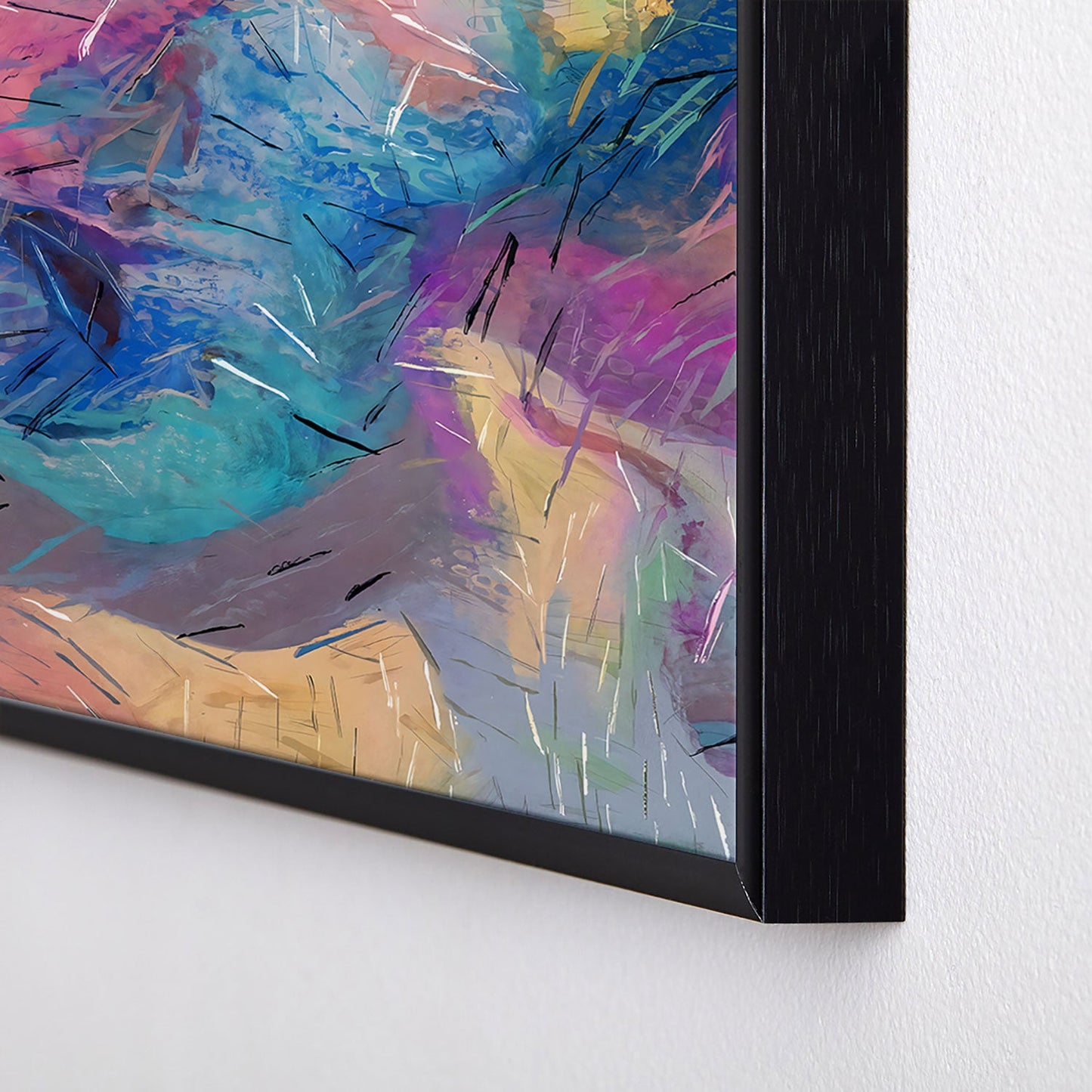83 Oranges Soul Driven Abstraction Square Metal Framed Art Print