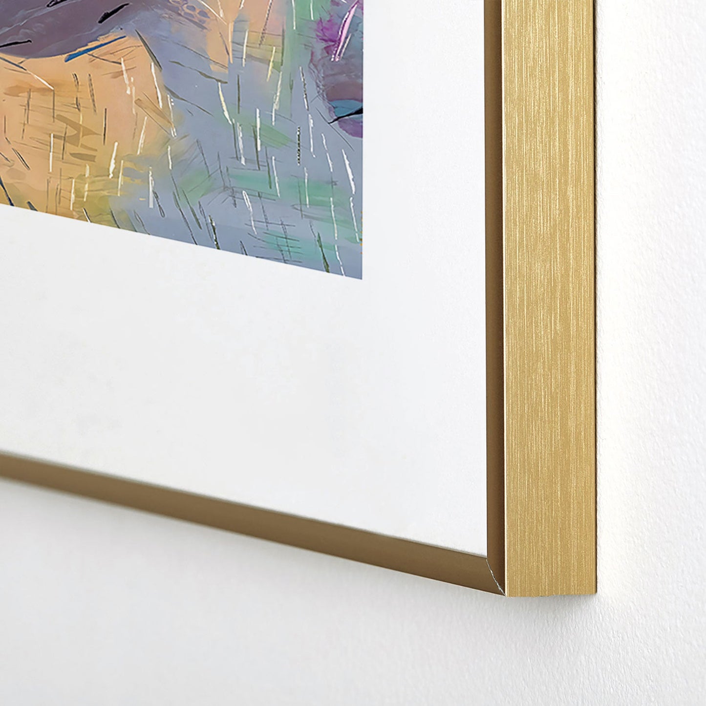 83 Oranges Soul Driven Abstraction Metal Framed Art Print