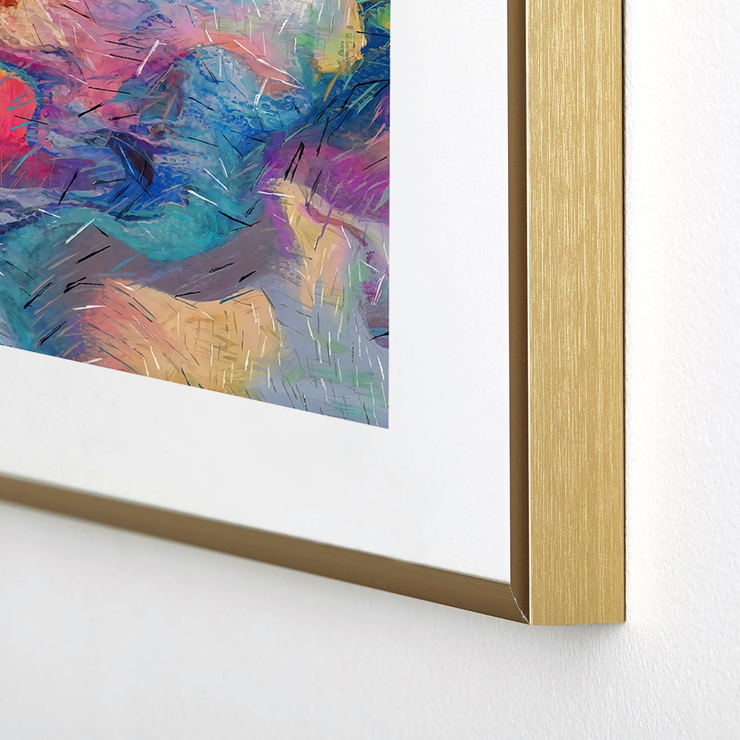 83 Oranges Soul Driven Abstraction Metal Framed Art Print