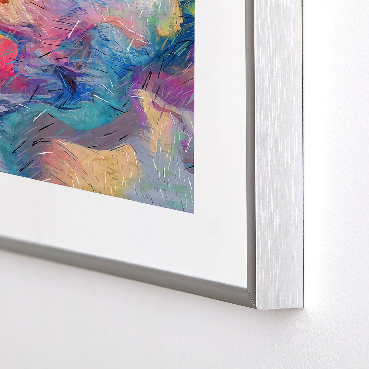 83 Oranges Soul Driven Abstraction Metal Framed Art Print