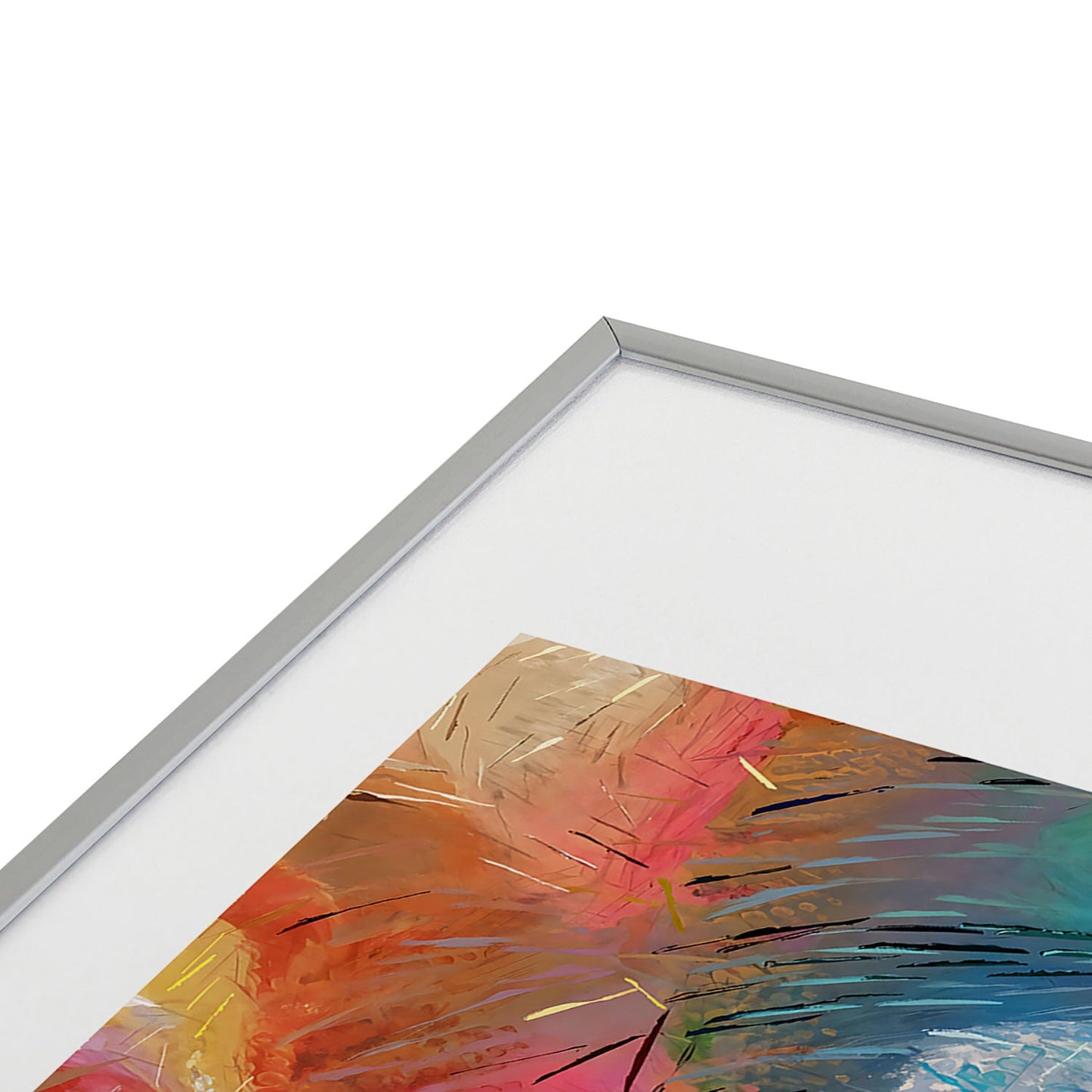 83 Oranges Soul Driven Abstraction Metal Framed Art Print