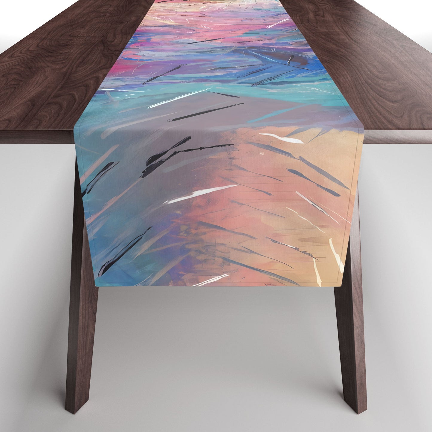83 Oranges Soul Driven Abstraction Table Runner