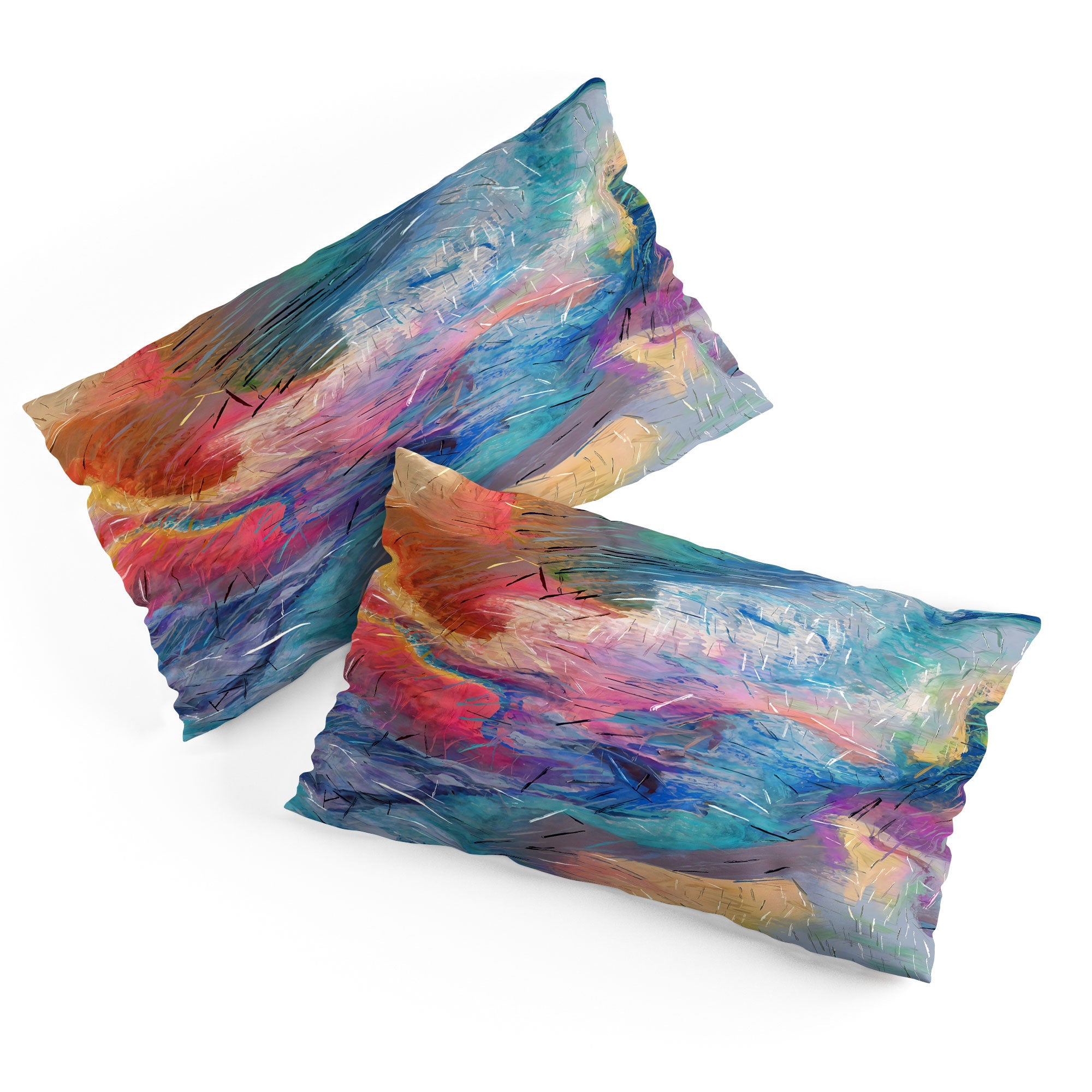 83 Oranges Soul Driven Abstraction Pillow Shams