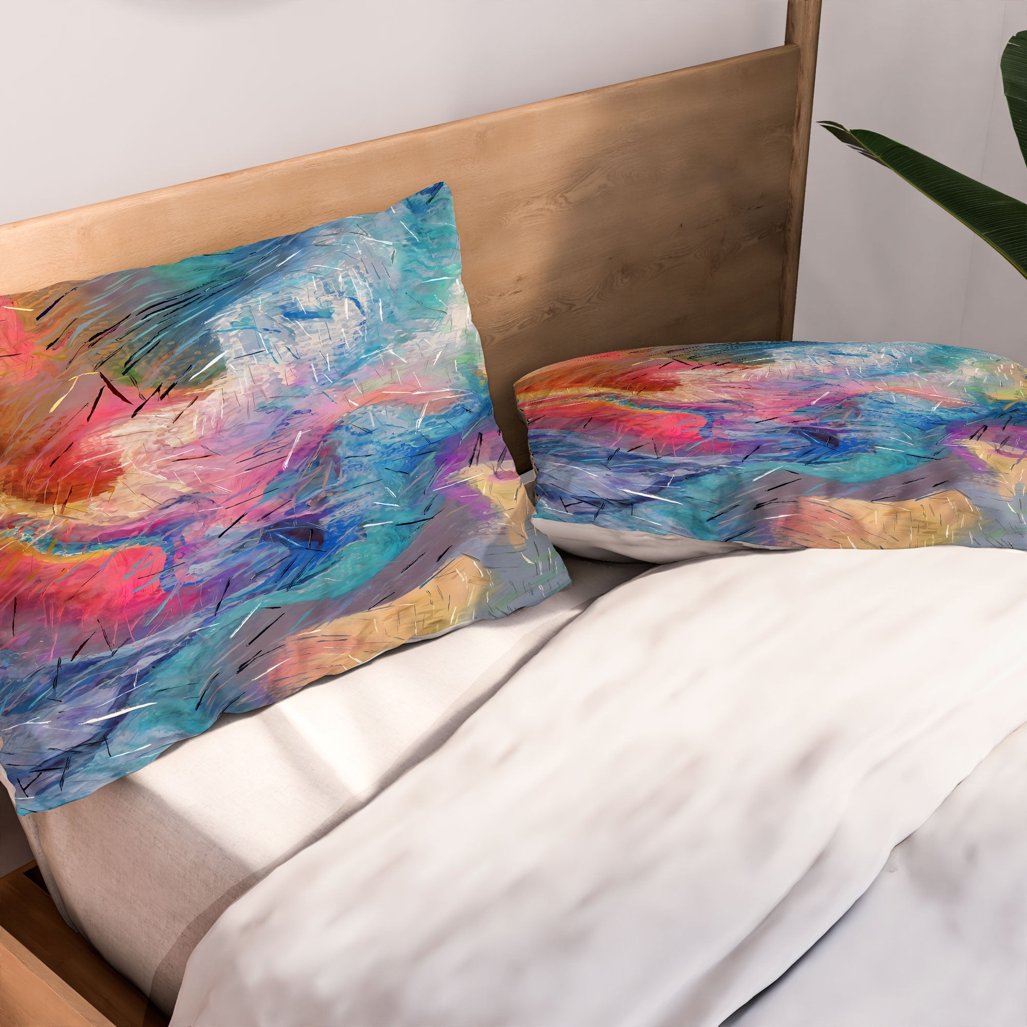 83 Oranges Soul Driven Abstraction Pillow Shams
