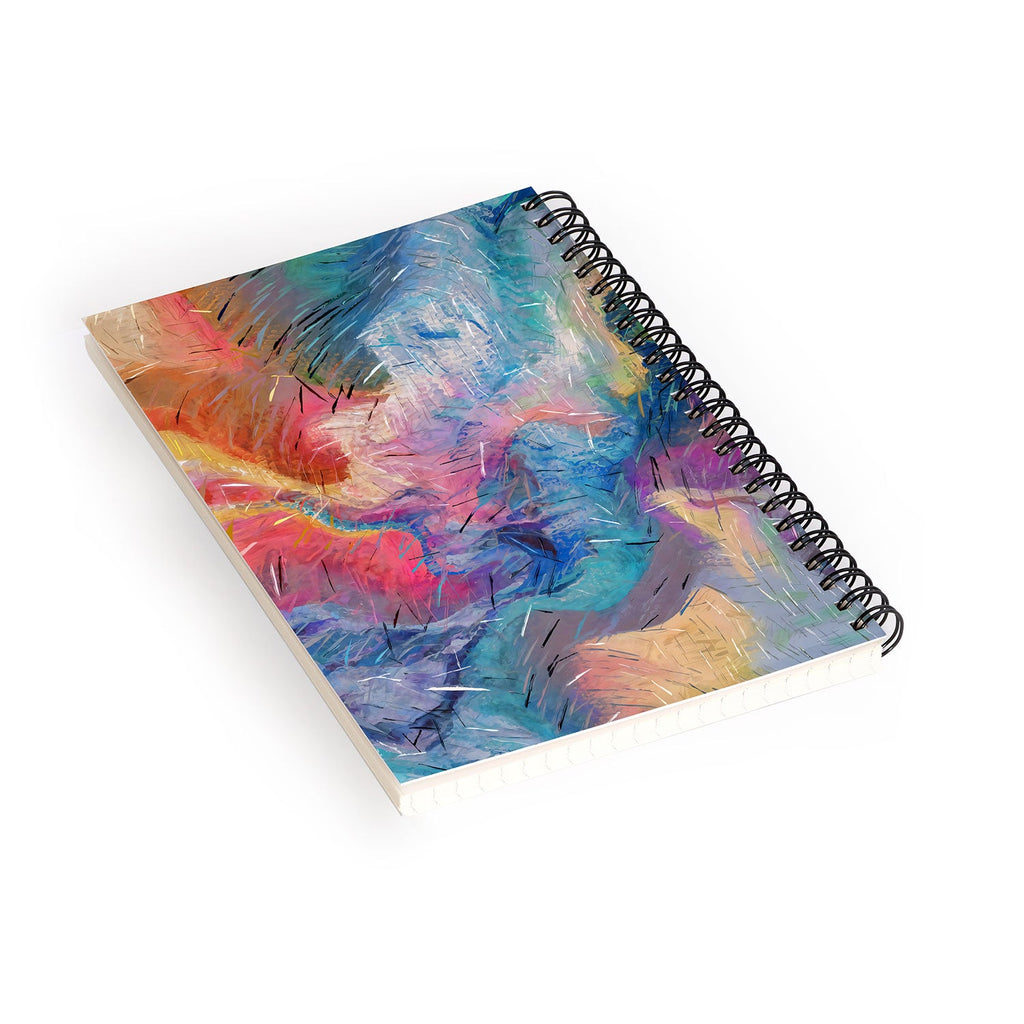 83 Oranges Soul Driven Abstraction Spiral Notebook