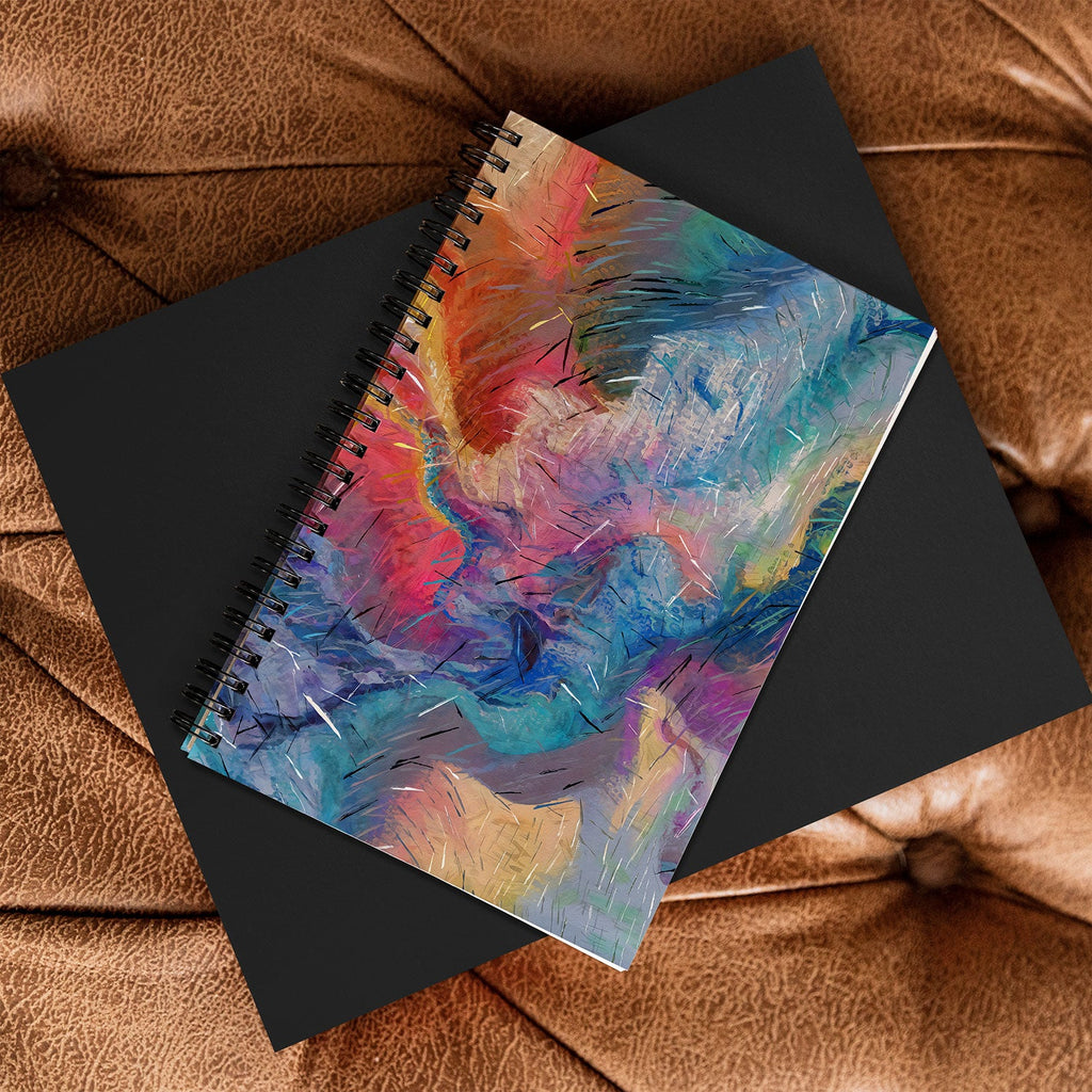 83 Oranges Soul Driven Abstraction Spiral Notebook