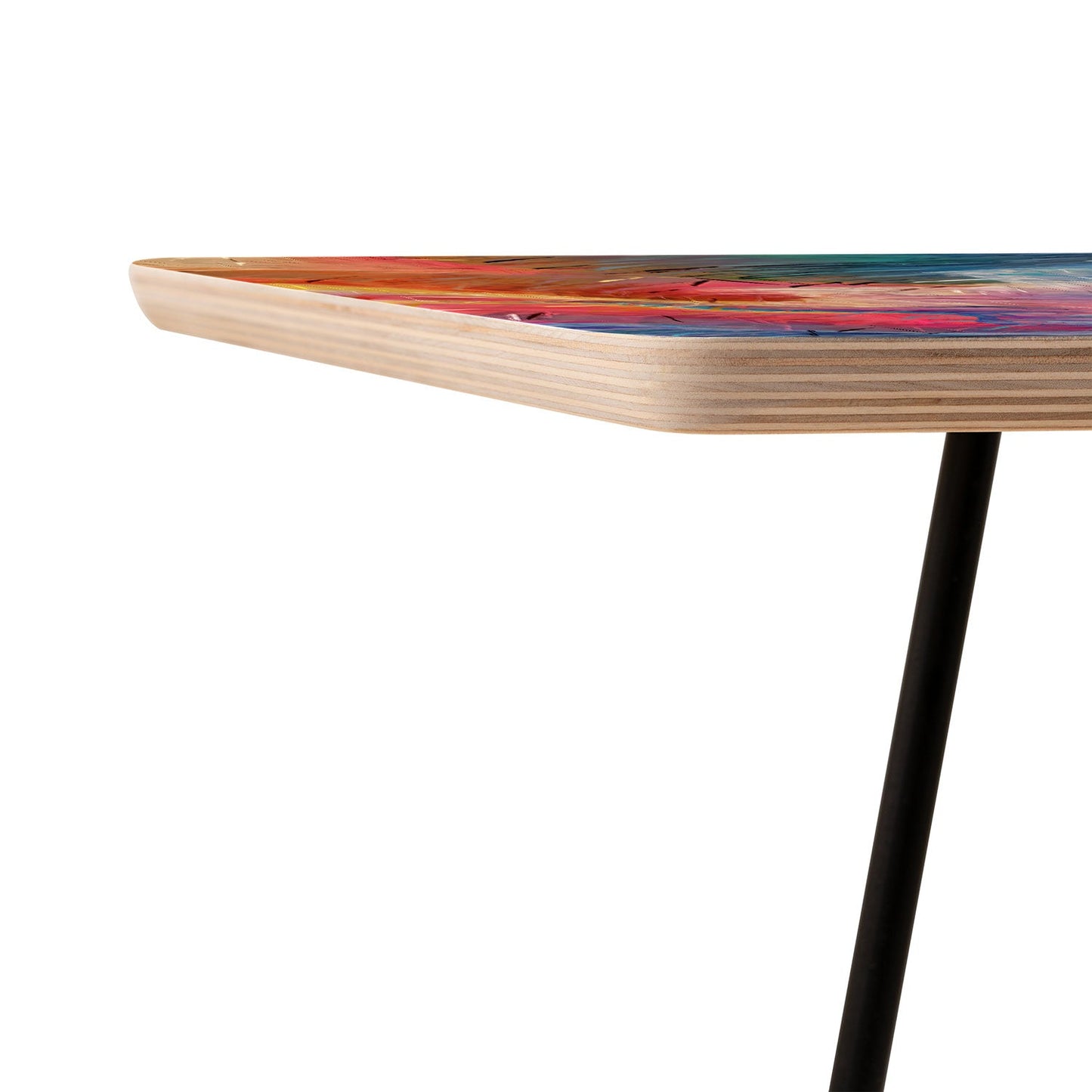 83 Oranges Soul Driven Abstraction Side Table