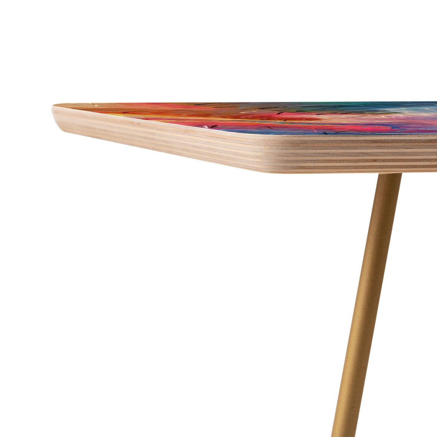 83 Oranges Soul Driven Abstraction Side Table