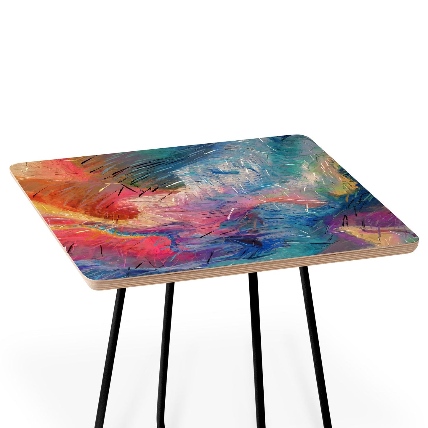 83 Oranges Soul Driven Abstraction Side Table