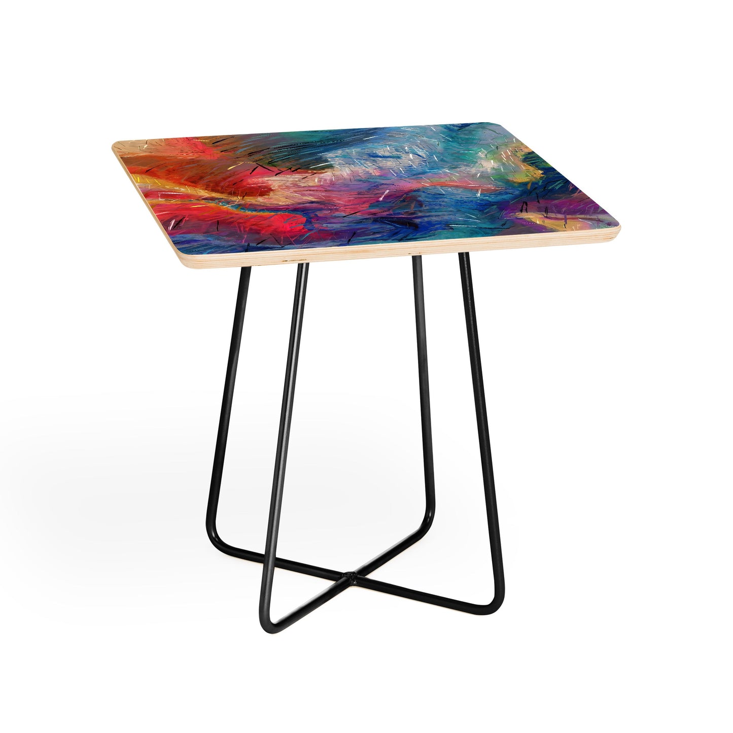83 Oranges Soul Driven Abstraction Side Table