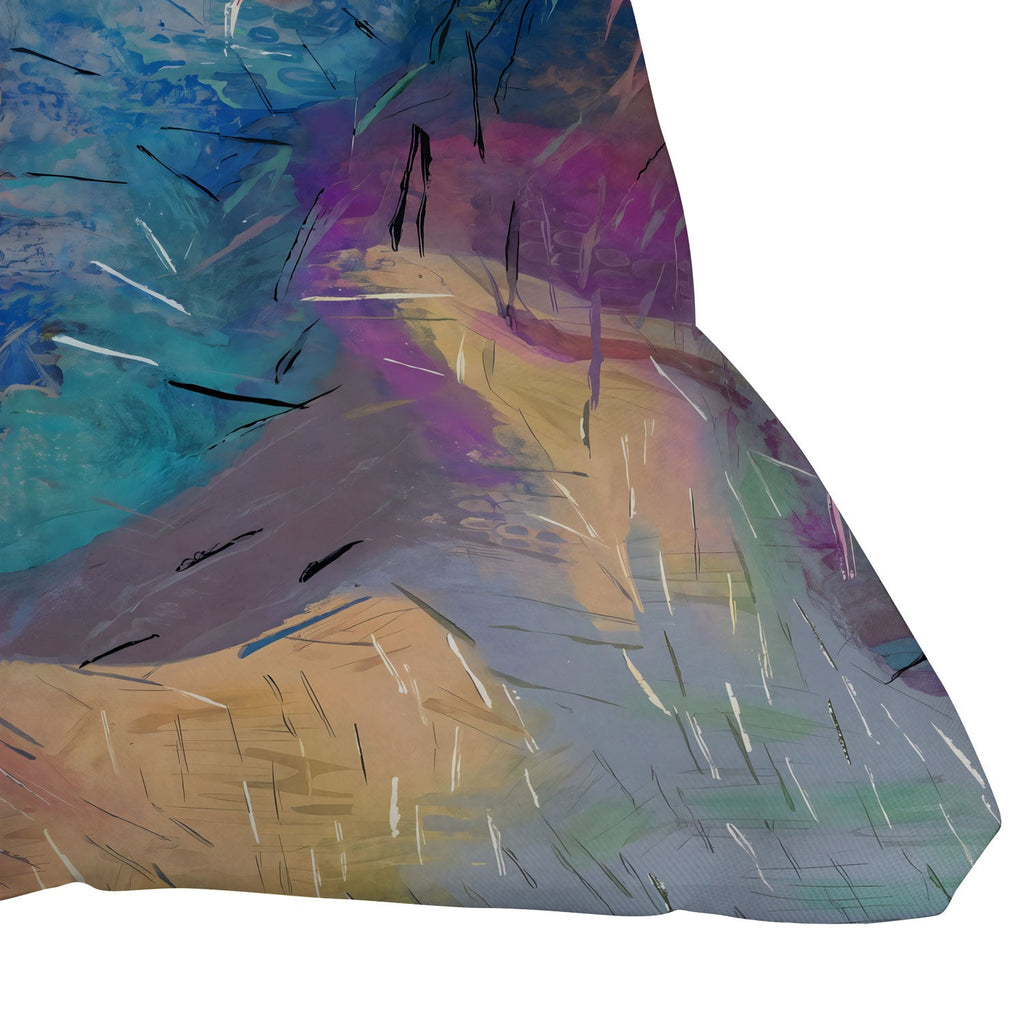 83 Oranges Soul Driven Abstraction Outdoor Throw Pillow