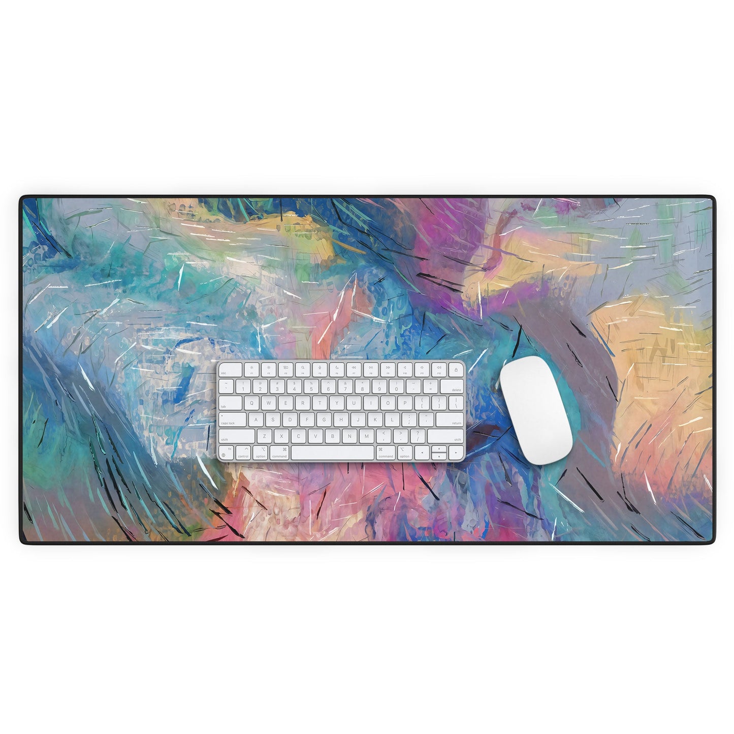 83 Oranges Soul Driven Abstraction Desk Mat