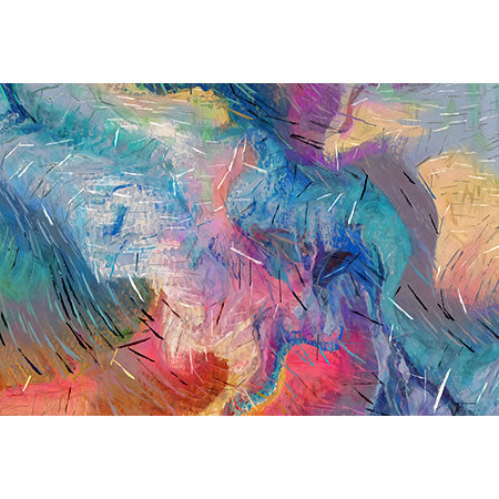 83 Oranges Soul Driven Abstraction Wall Mural
