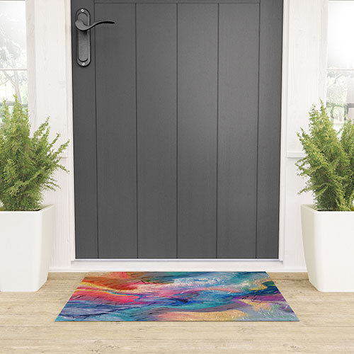 83 Oranges Soul Driven Abstraction Welcome Mat