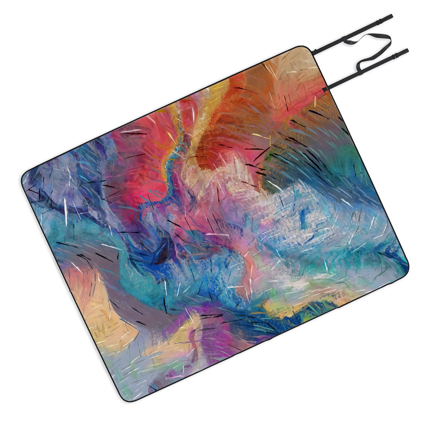 83 Oranges Soul Driven Abstraction Picnic Blanket