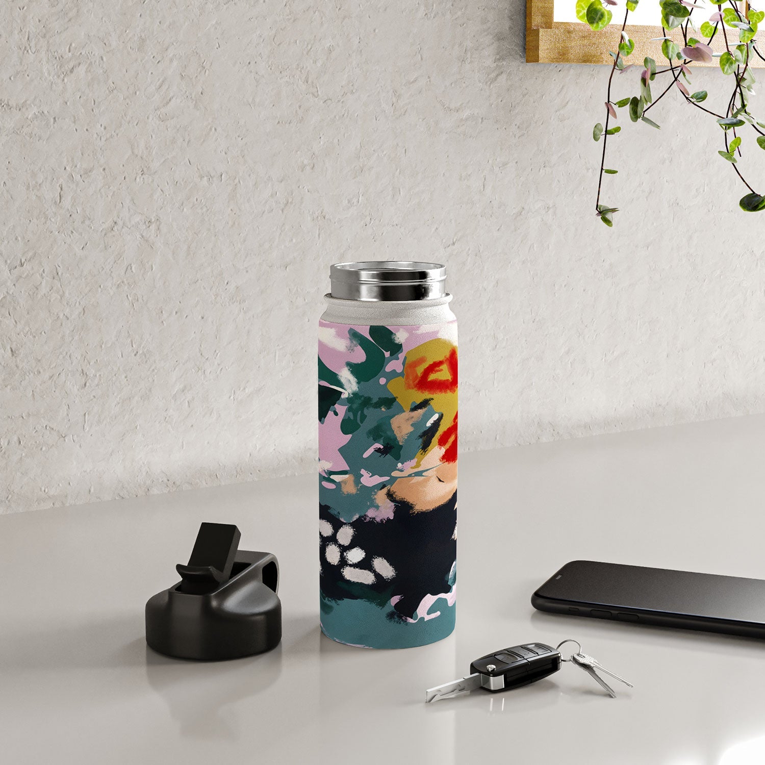 83 Oranges The Olive Watcher Water Bottle