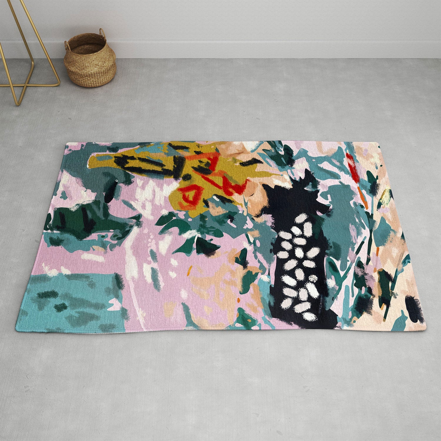 83 Oranges The Olive Watcher Area Rug