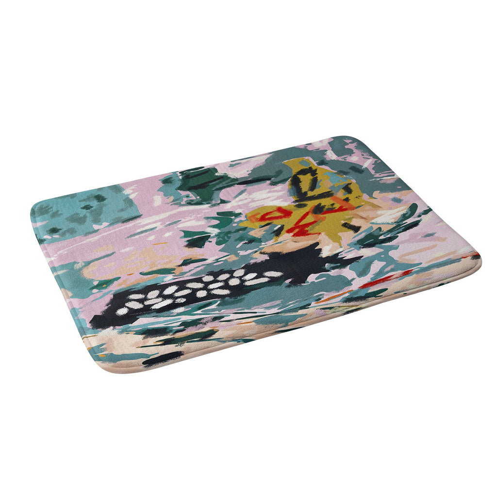 83 Oranges The Olive Watcher Memory Foam Bath Mat