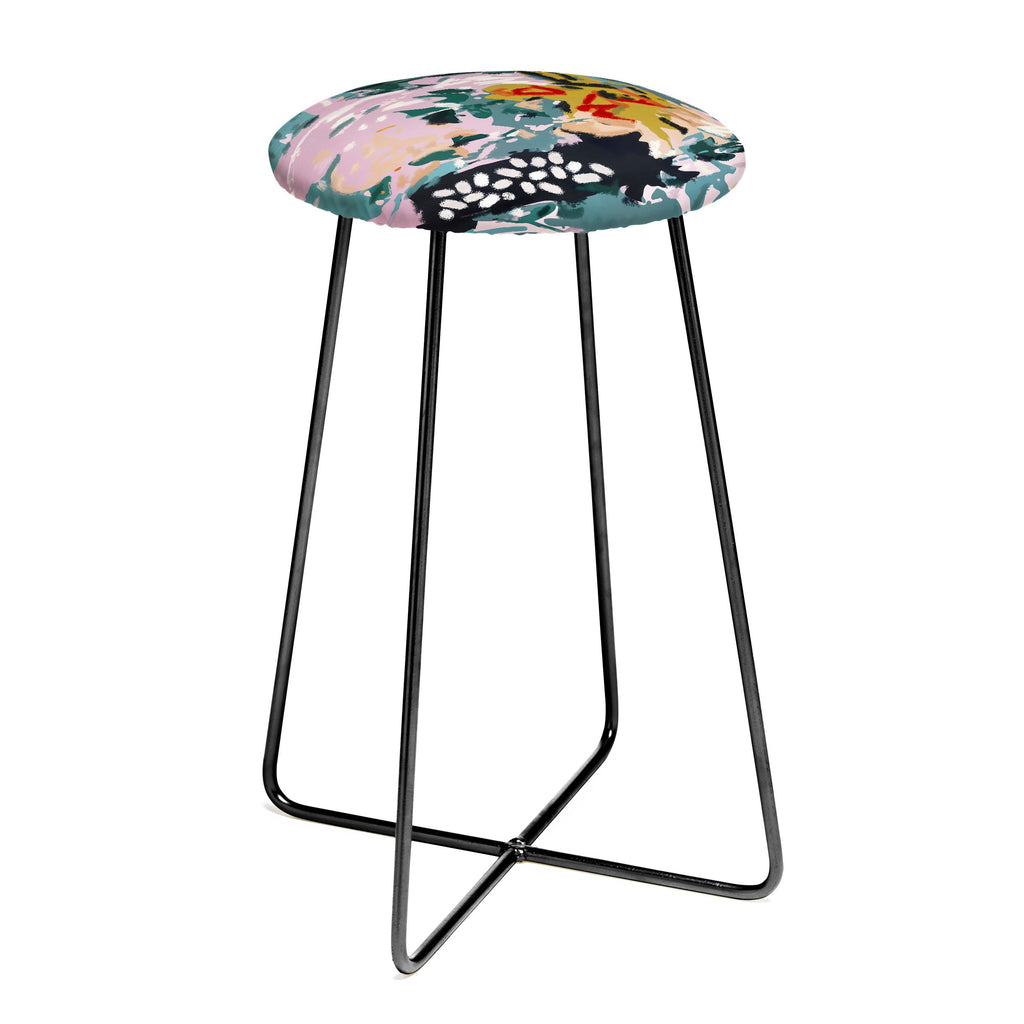 83 Oranges The Olive Watcher Counter Stool