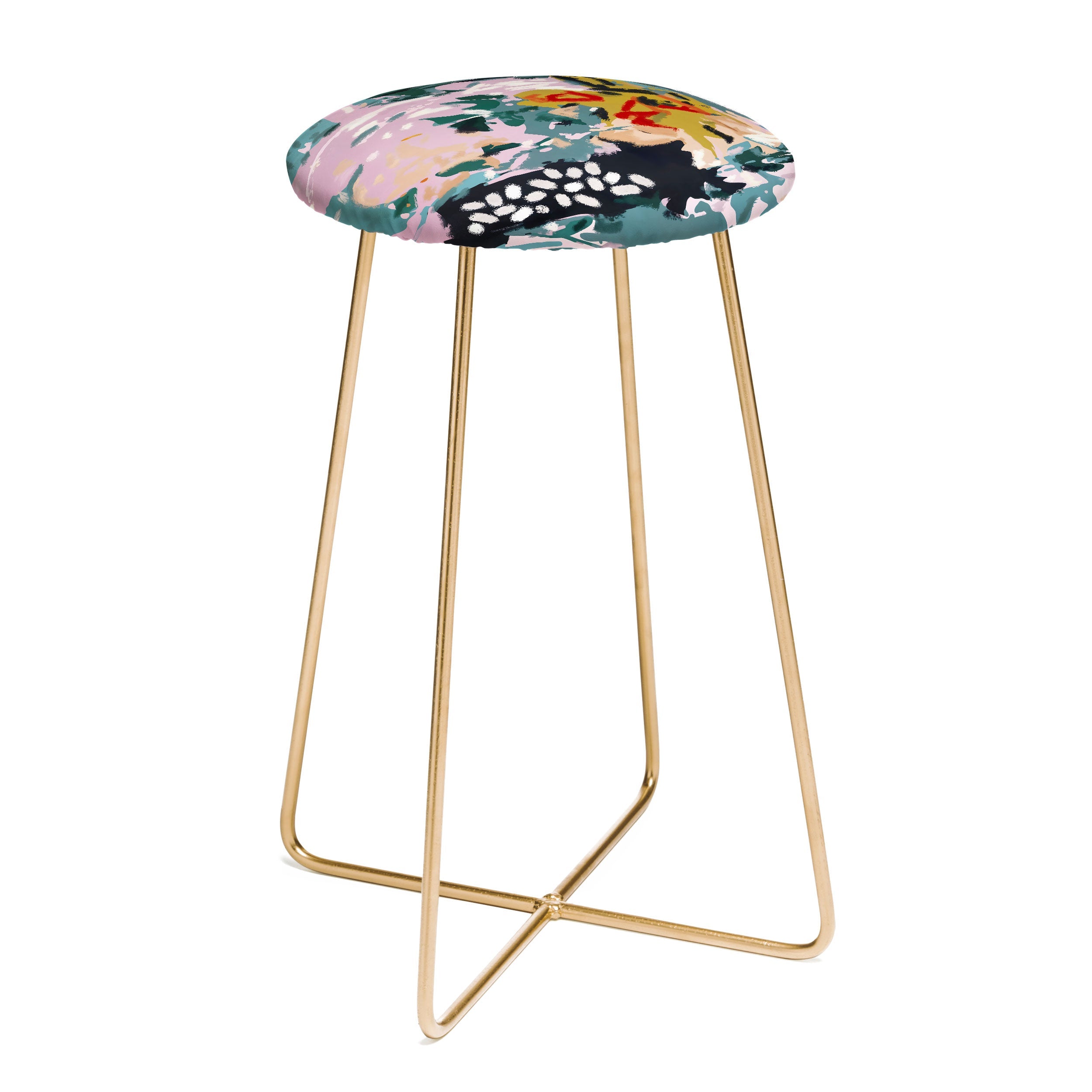 83 Oranges The Olive Watcher Counter Stool