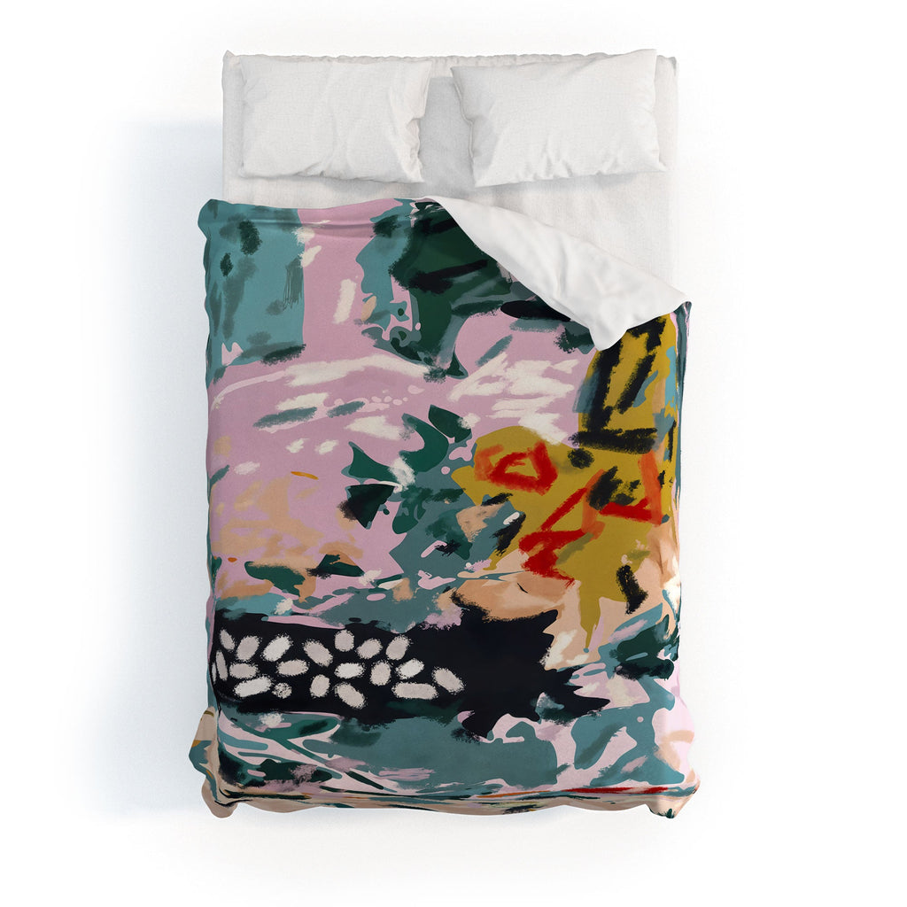 83 Oranges The Olive Watcher Duvet Cover