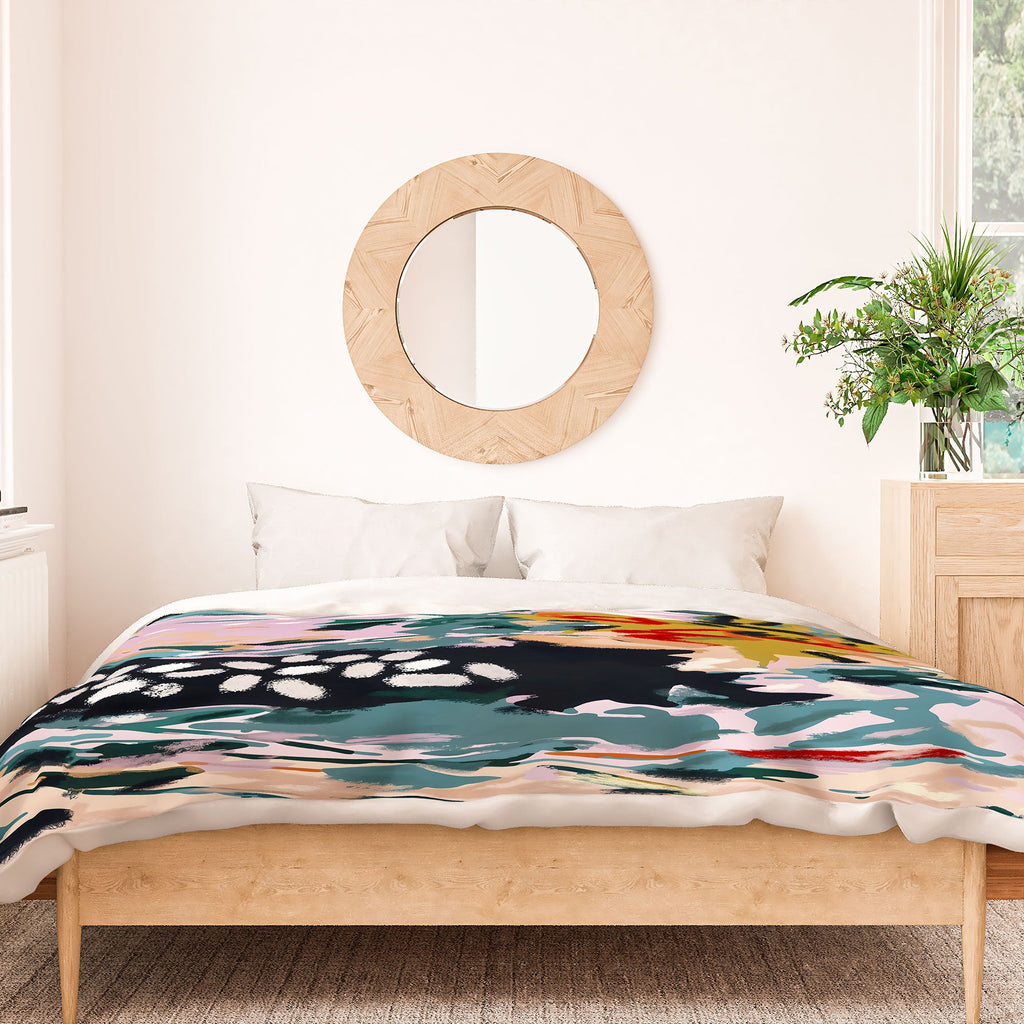 83 Oranges The Olive Watcher Duvet Cover