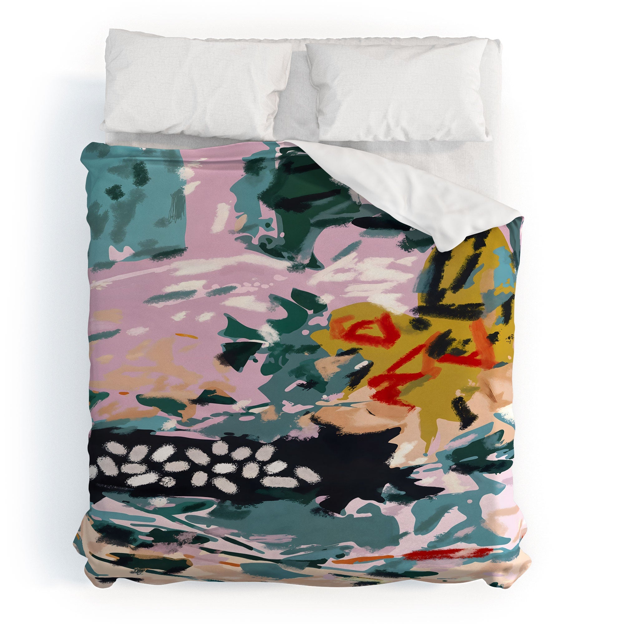 83 Oranges The Olive Watcher Duvet Cover
