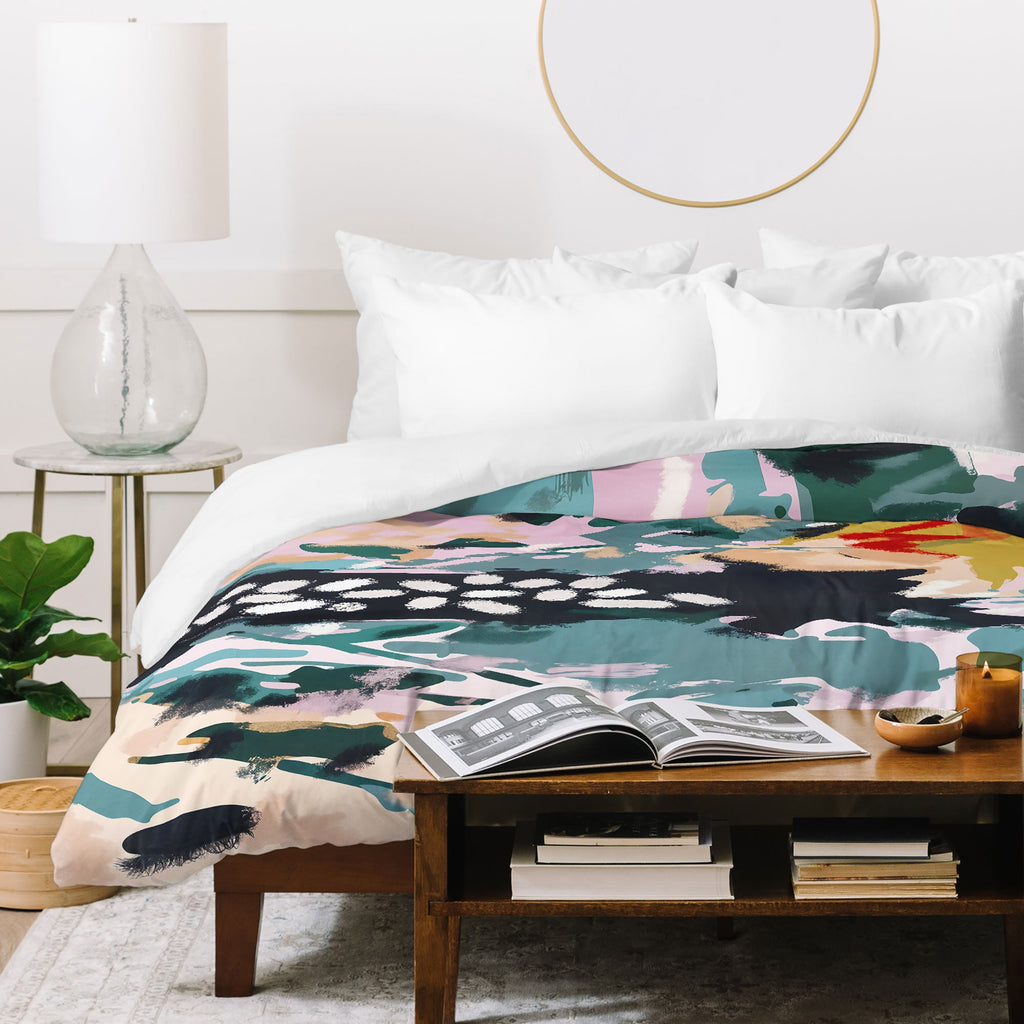 83 Oranges The Olive Watcher Duvet Cover
