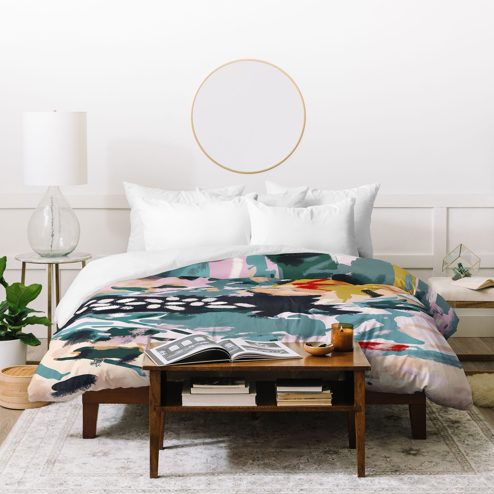 83 Oranges The Olive Watcher Duvet Cover