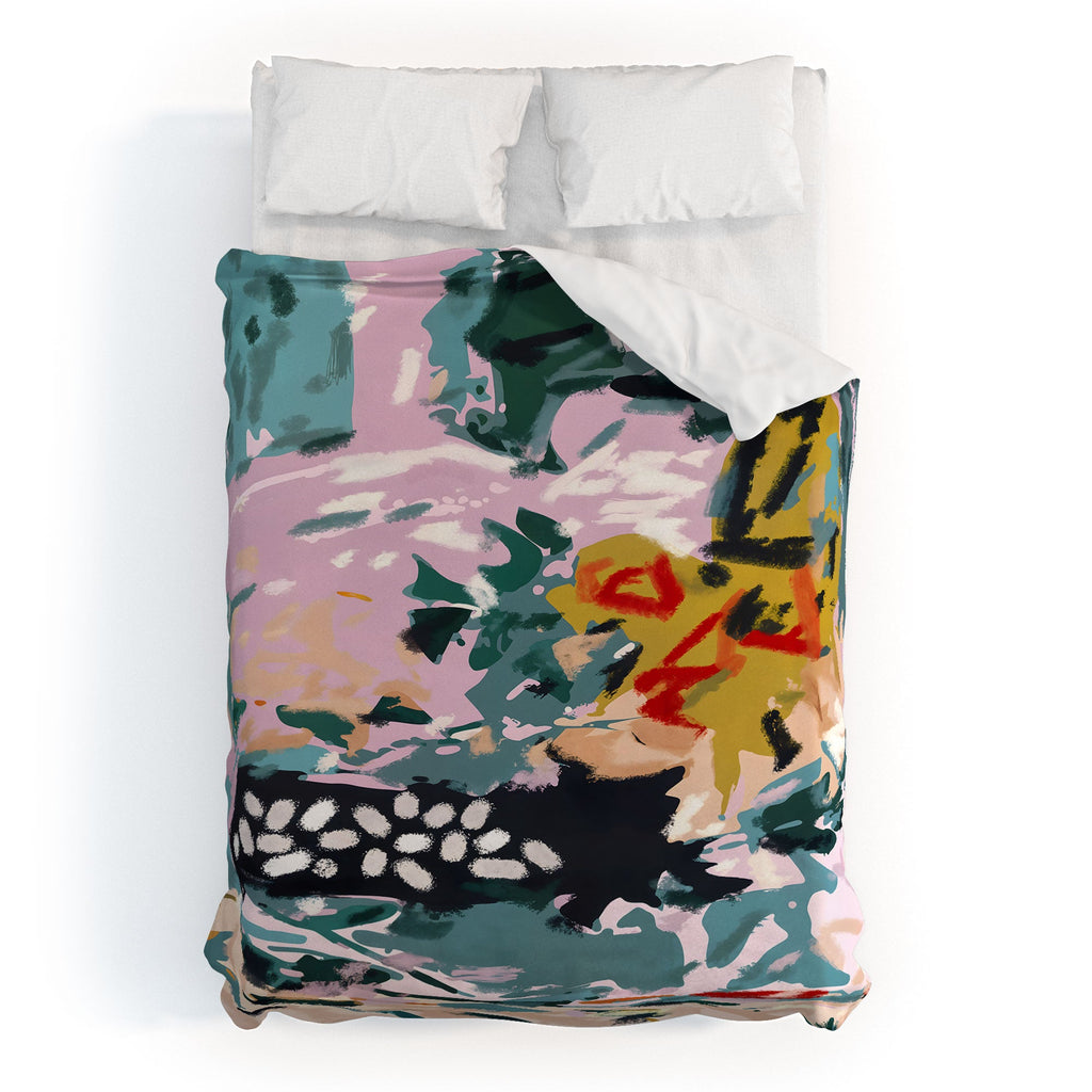 83 Oranges The Olive Watcher Duvet Cover