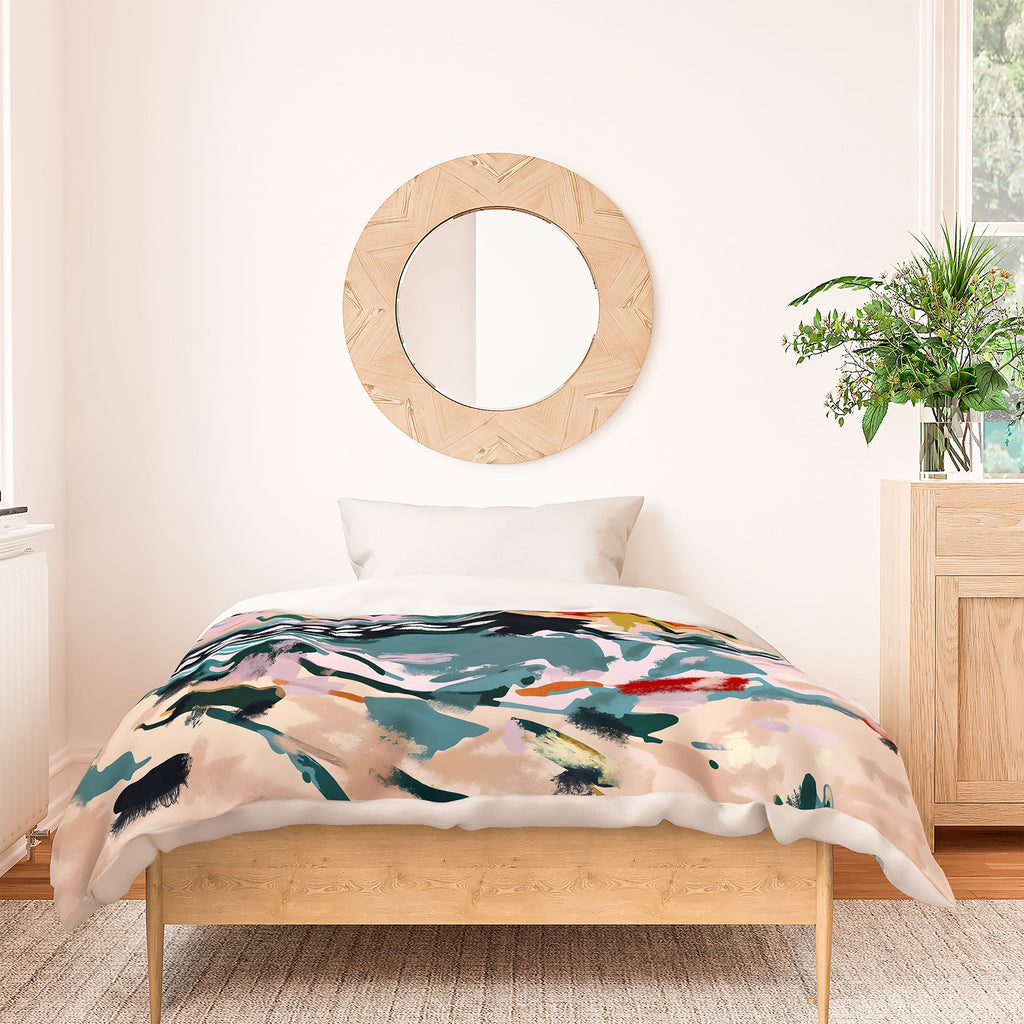 83 Oranges The Olive Watcher Duvet Cover