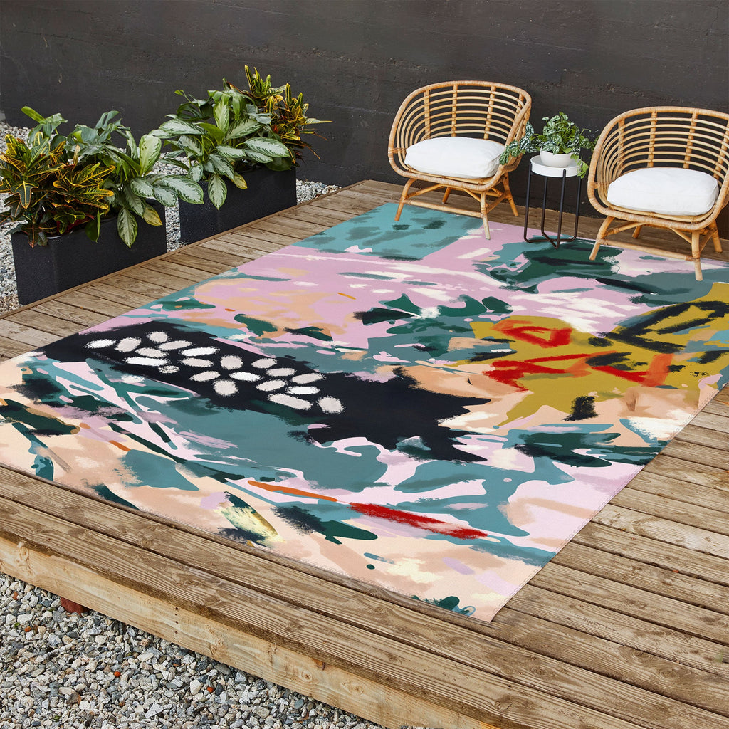 83 Oranges The Olive Watcher Outdoor Rug