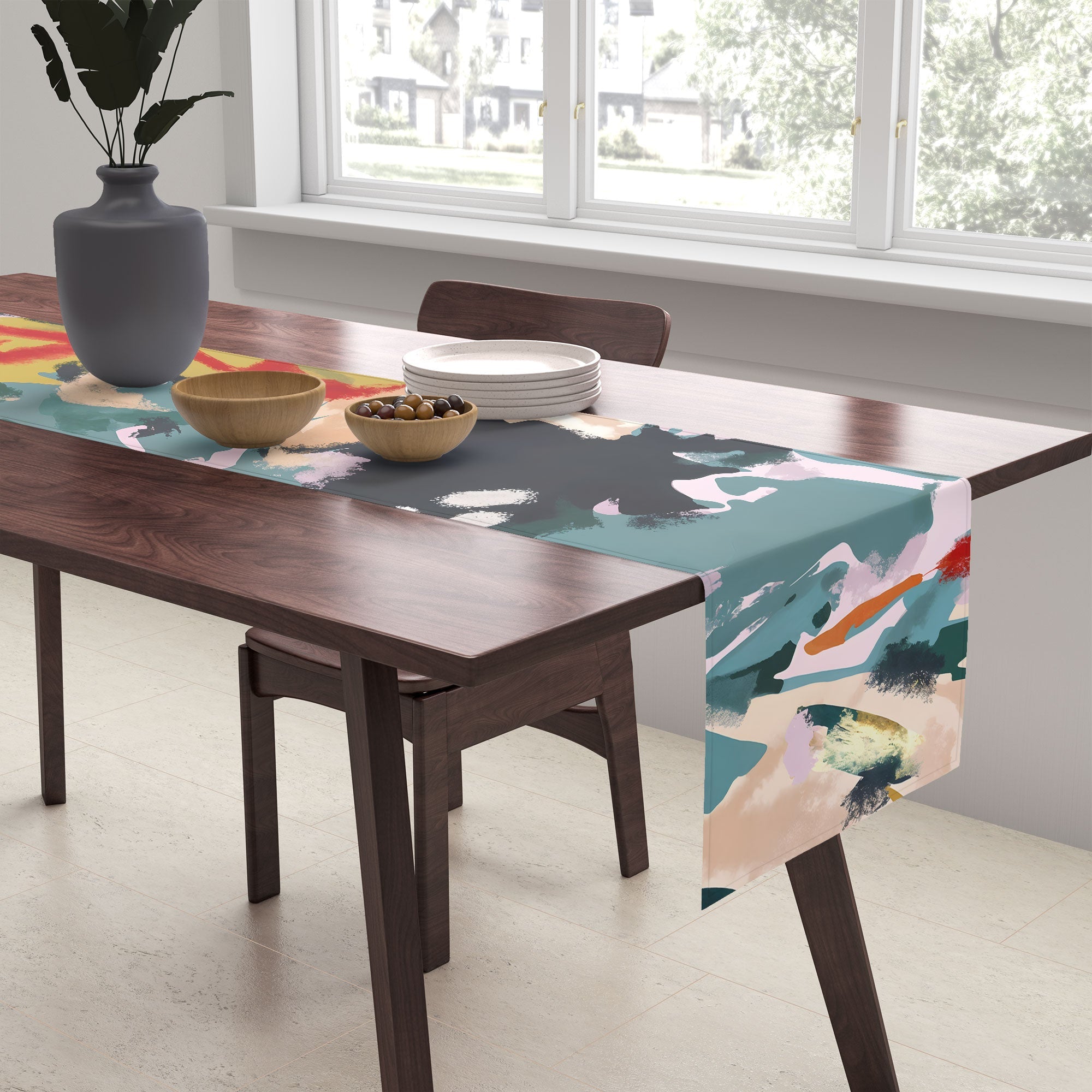 83 Oranges The Olive Watcher Table Runner
