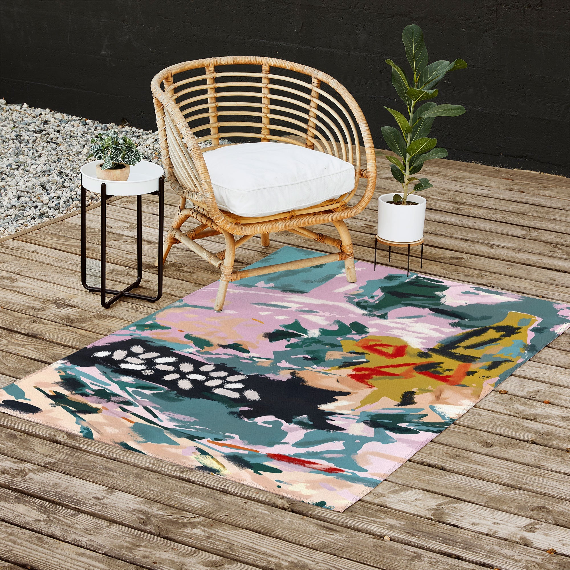 83 Oranges The Olive Watcher Outdoor Rug
