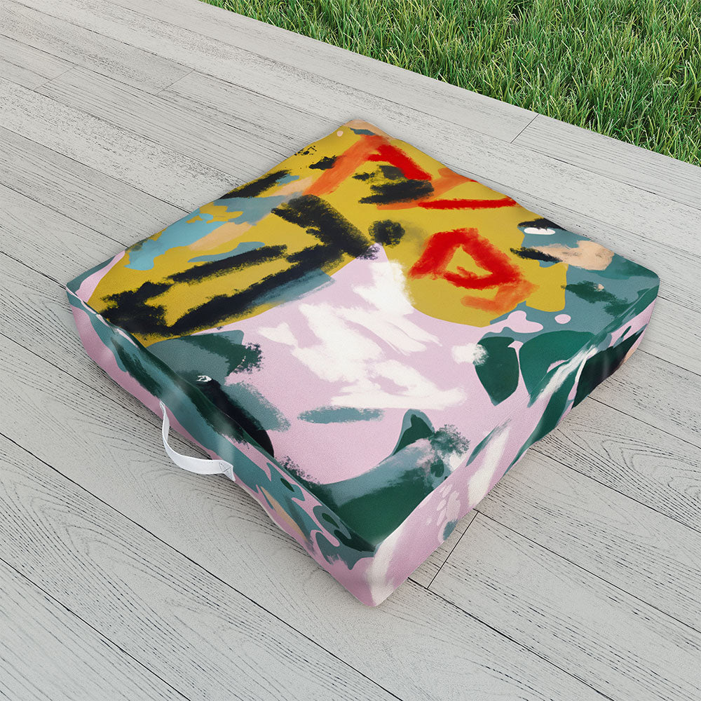 83 Oranges The Olive Watcher Outdoor Floor Cushion