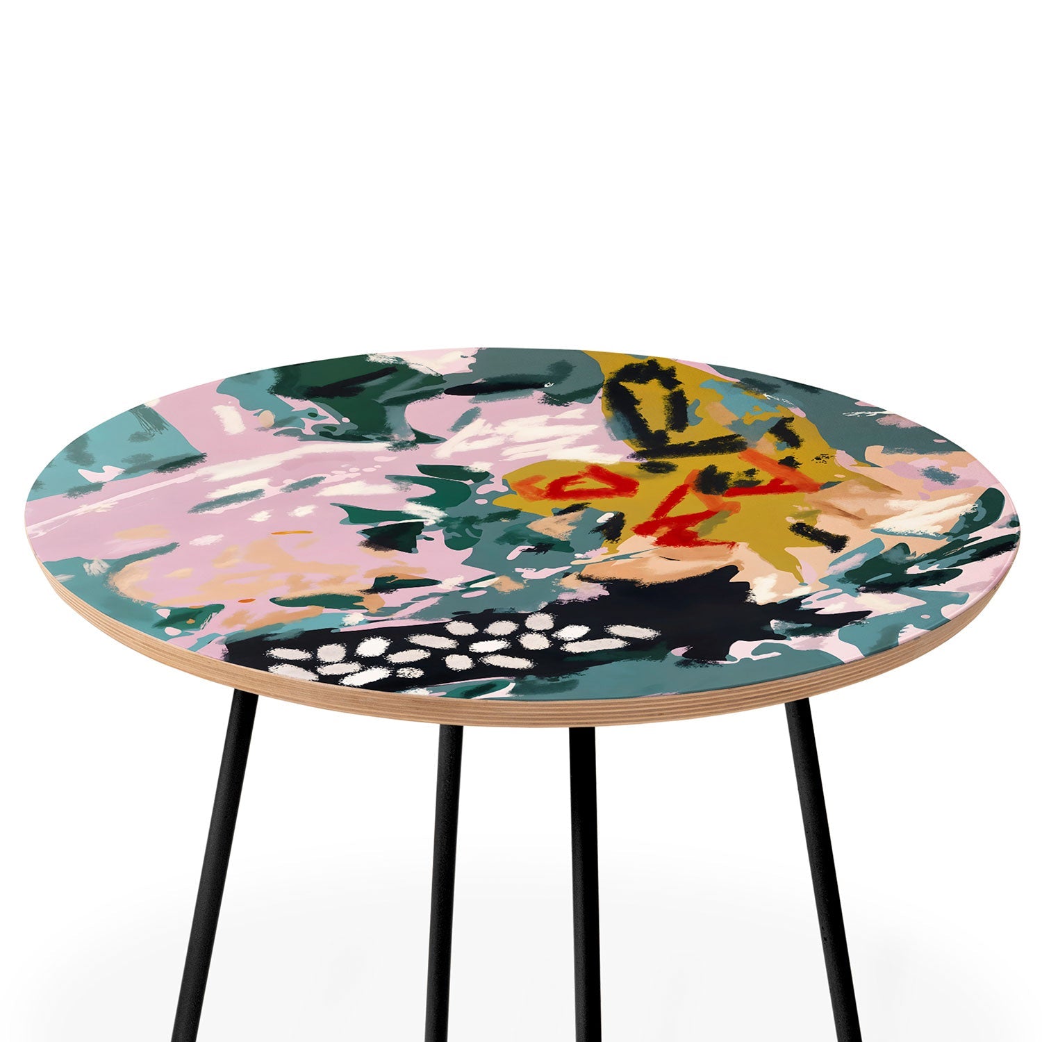83 Oranges The Olive Watcher Round Side Table