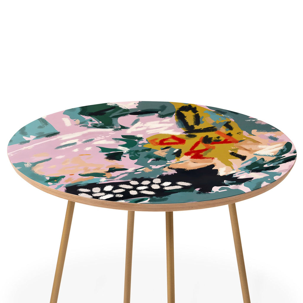 83 Oranges The Olive Watcher Round Side Table
