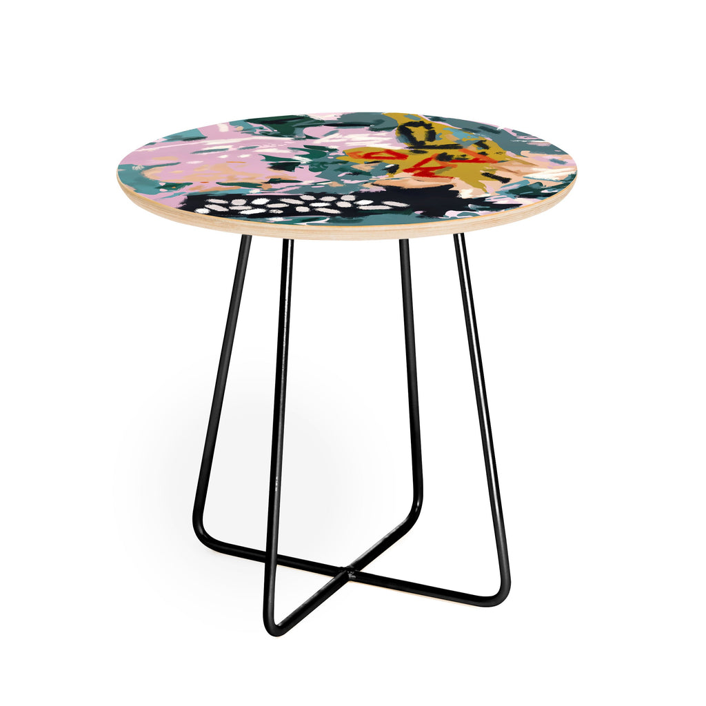 83 Oranges The Olive Watcher Round Side Table