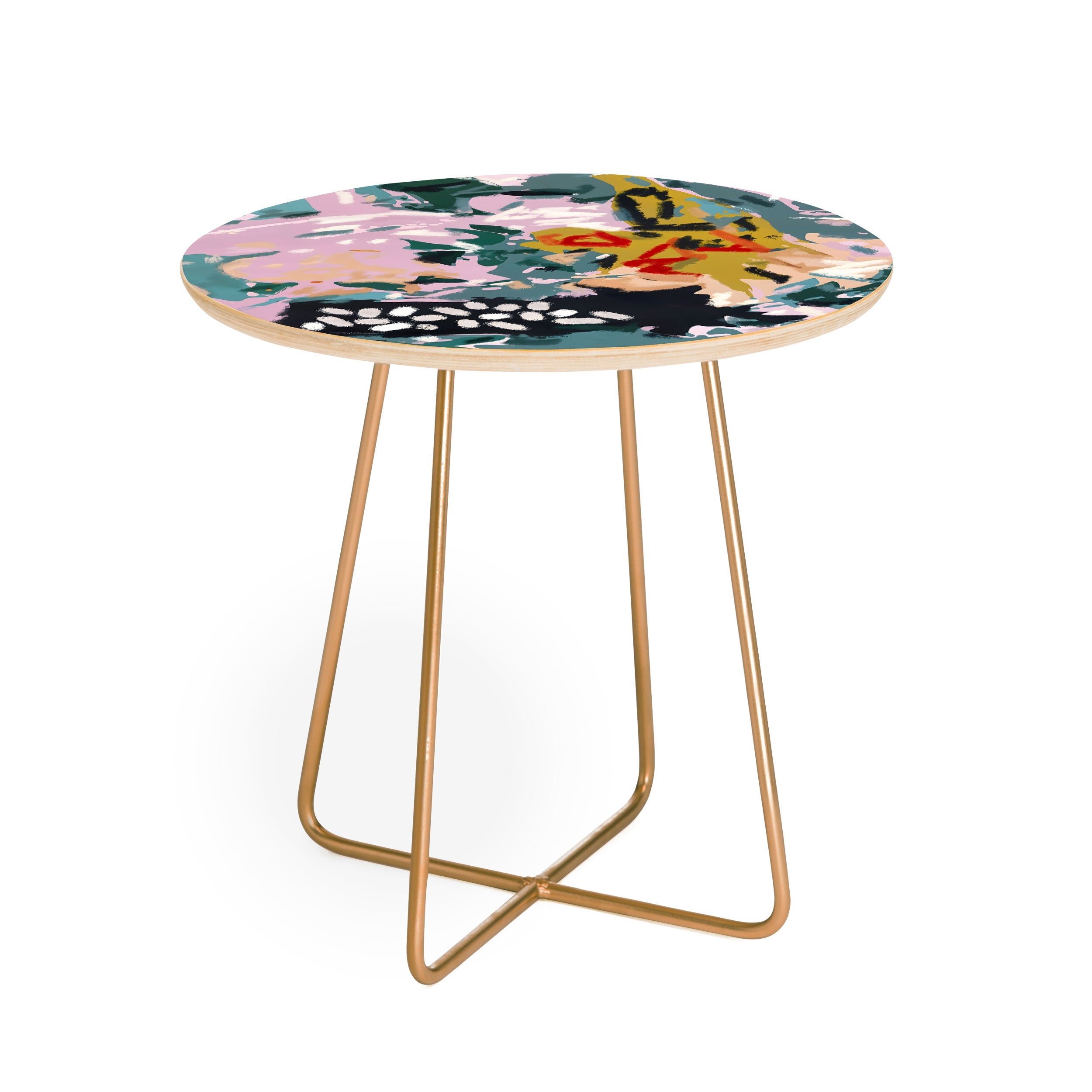 83 Oranges The Olive Watcher Round Side Table