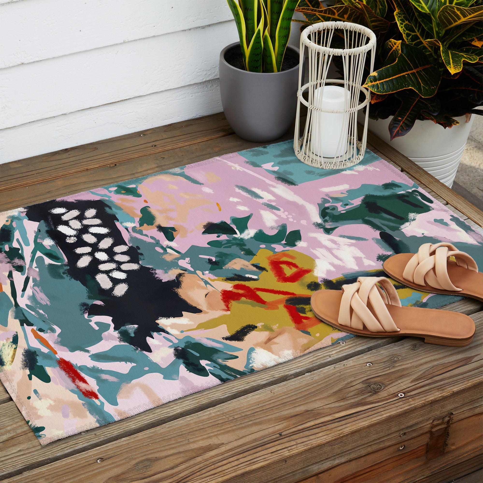 83 Oranges The Olive Watcher Outdoor Rug