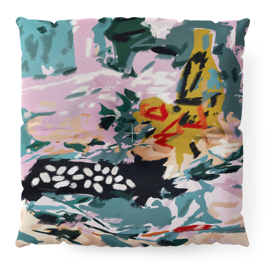 83 Oranges The Olive Watcher Floor Pillow Square
