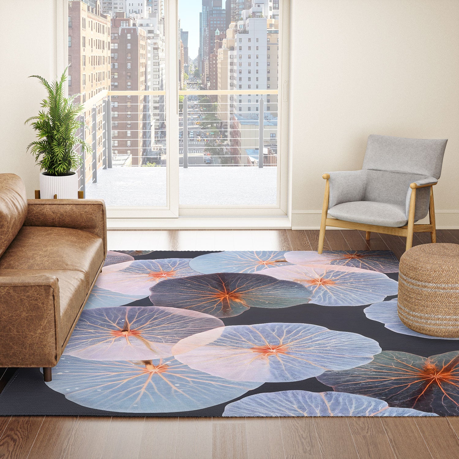 83 Oranges Translucence Area Rug