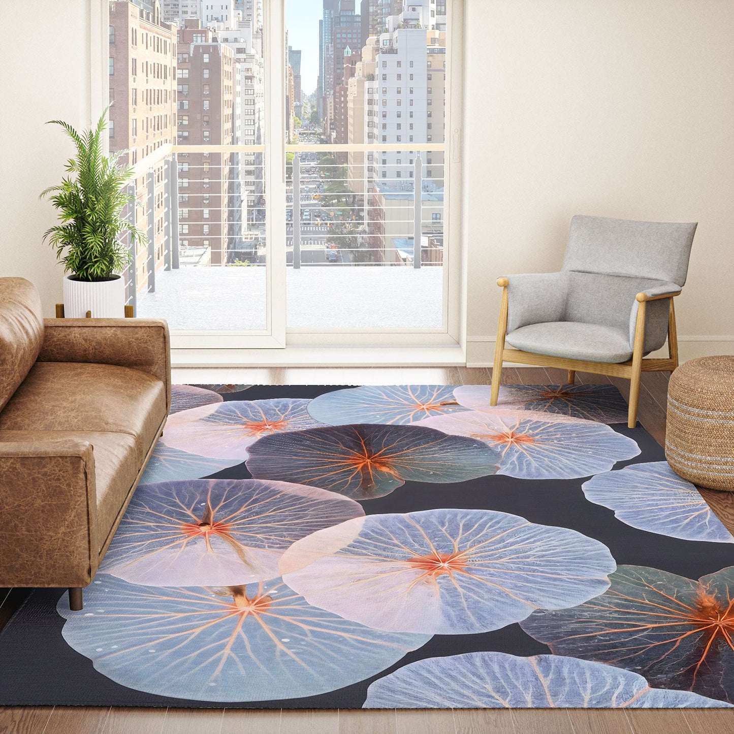 83 Oranges Translucence Area Rug