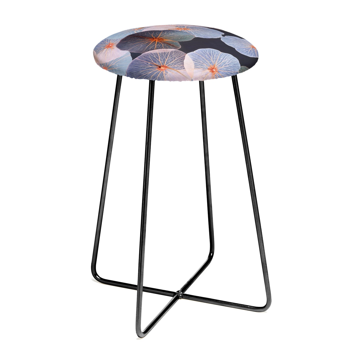 83 Oranges Translucence Counter Stool