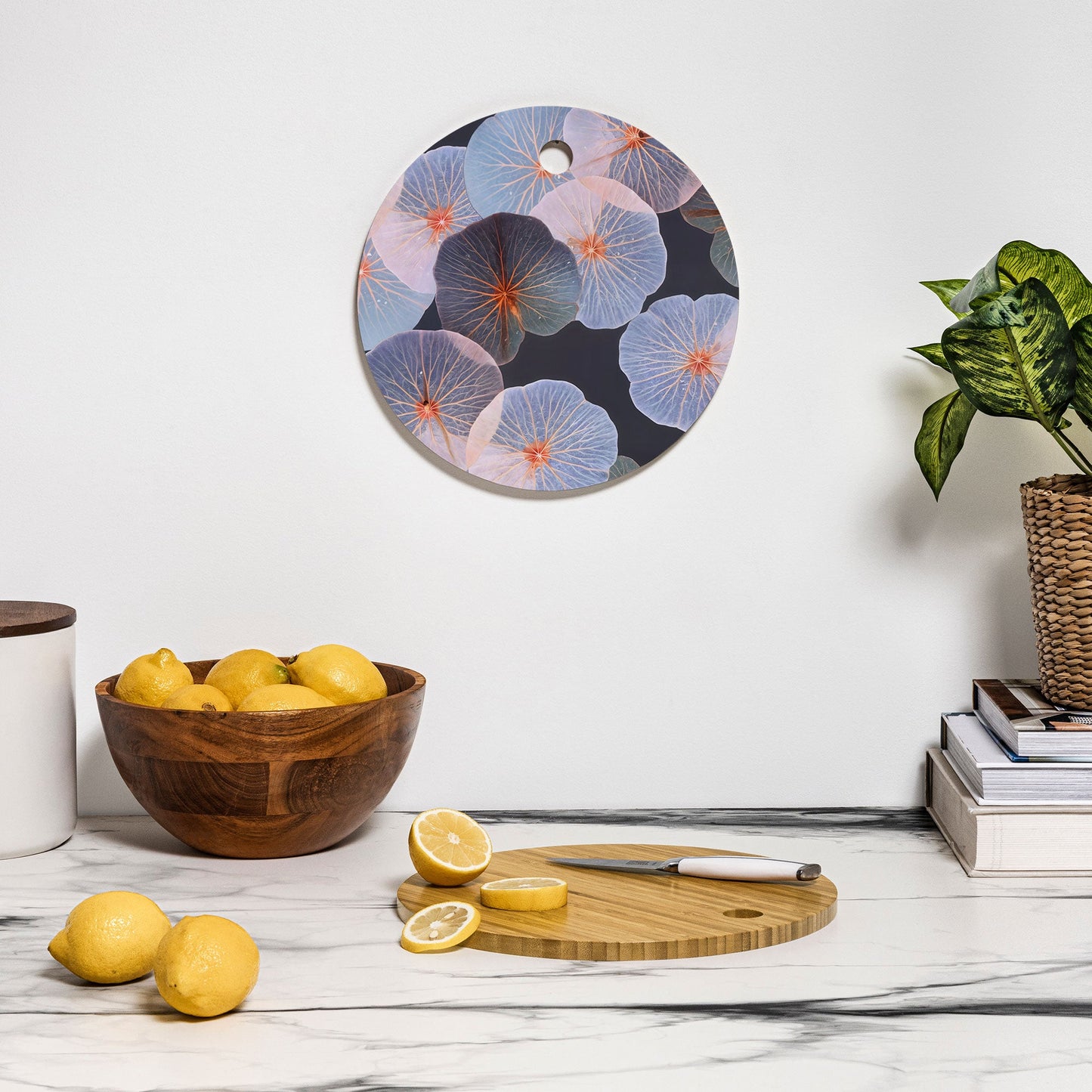 83 Oranges Translucence Cutting Board Round